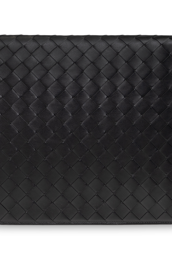 Black 'Classic Intrecciato Medium' document case Bottega Veneta